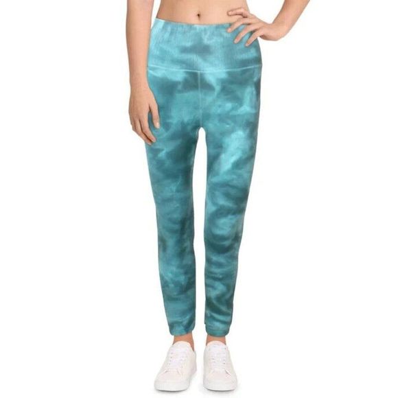 Free People Movement Good Karma High Rise Tie Dye Leggings Size M/L Ozark Mist - Picture 2 of 8